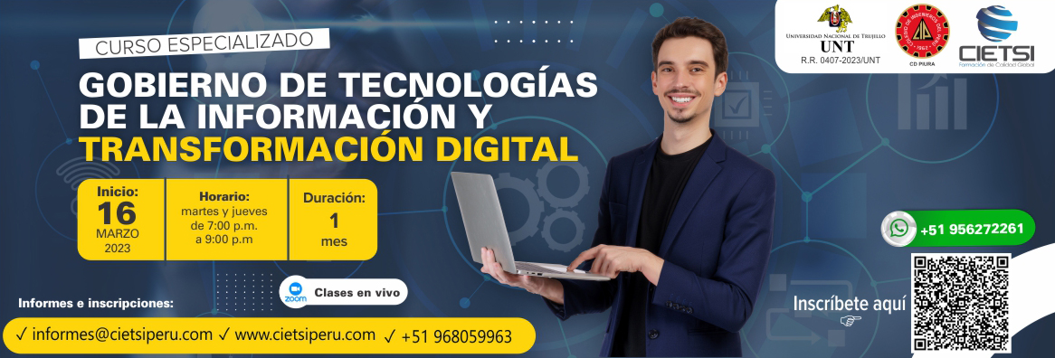 curso especializado gobierno de tecnologIas de la informaciOn y transformaciOn digital 2023